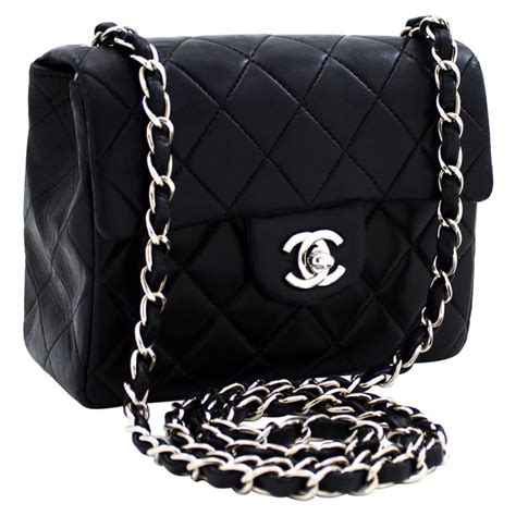 chanel bag with black chain|black chanel cross body bag.